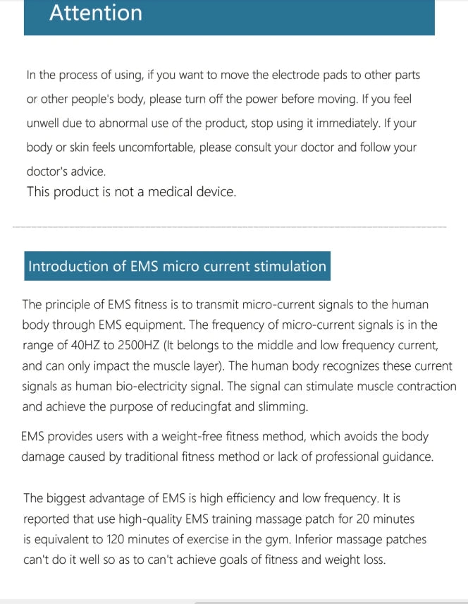 Nileora EMS Toning Shorts