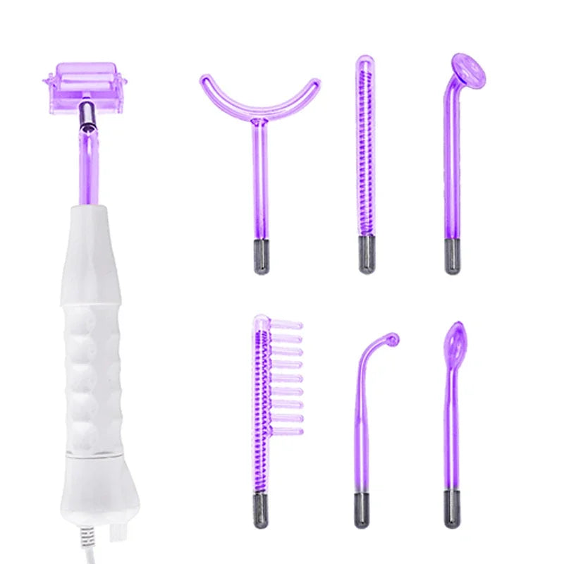 NILEORA High-Frequency Therapy Wand for Acne (7 types of probes)