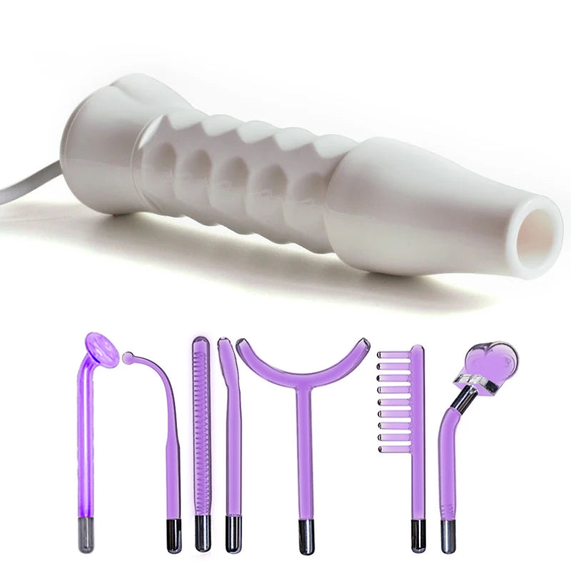 NILEORA High-Frequency Therapy Wand for Acne (7 types of probes)