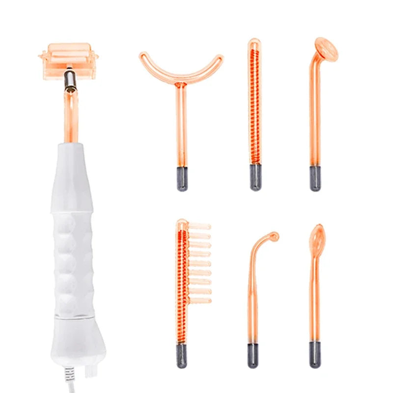 NILEORA High-Frequency Therapy Wand for Acne (7 types of probes)